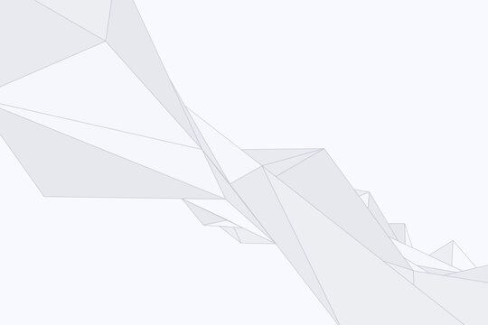 Vector background filled with origami polygon structures creating a geometric landscape in abstract style