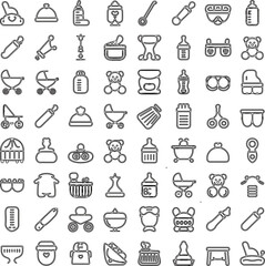 Adorable Baby Essentials A Comprehensive Collection of Cute Illustrations