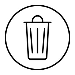 Trash Bin Vector Icons