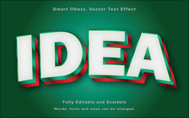 Obraz premium Editable smart object idea unique style text effect.