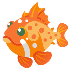 Camouflaged Frogfish Vector Icon with a Modern Design