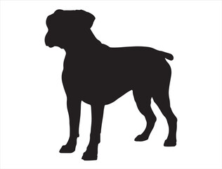 Boxer Dog Silhouette