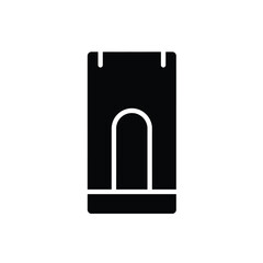 Black Silhouette Vector Mortise Tenon Joint Icon