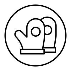 Mitten Vector Icons
