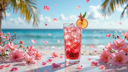 cocktail on the beach