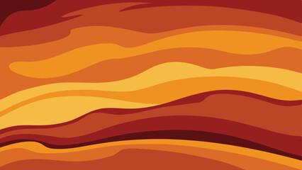 Fototapeta premium Abstract layered warm color background featuring fluid organic shapes suitable for various design applications.