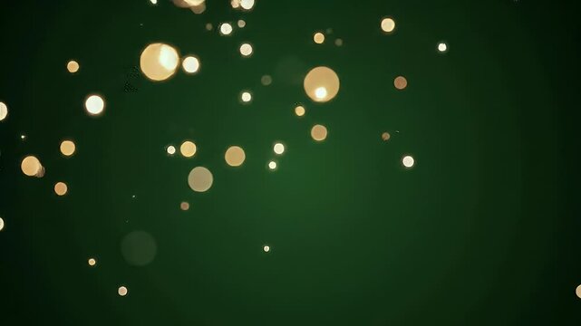 Stunning Golden Particle Footage with Green Screen Background Perfect for Video Editing and Compositing