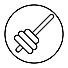 Honey Stick Vector Icons