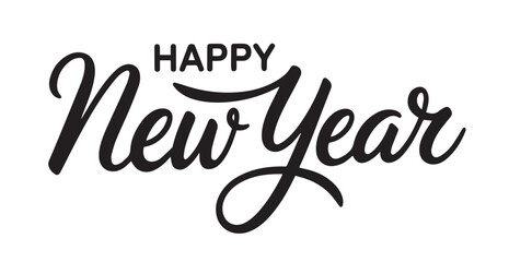 2026 Happy New Year  lettering design, Typography Design  Celebration, Cheerful, New Year Card. 