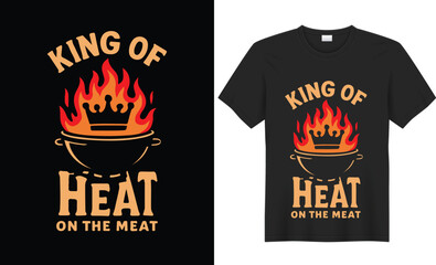 This BBQ-themed t-shirt design is perfect for grill masters and backyard chefs. Featuring bold graphics of flames, grills, or smoky meat, it adds humor and heat to any cookout. Comfortable and eye-cat