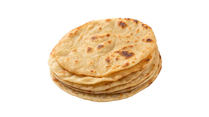 chapati isolated on transparent background 