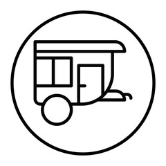 Caravan Vector Icons