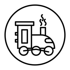 Steam Train Vector Icons