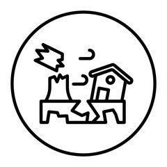 Earthquake Vector Icons