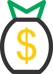 colourful business icon transparent vector 