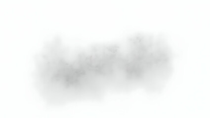 Cloud Dense fog patch with fading edges fading softly toward the edges, isolated on a clean white background