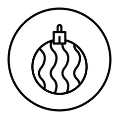 Christmas Bauble Vector Icons