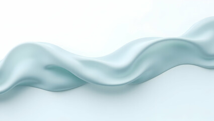Cloud Fog ribbon with soft edges with light density transitions, isolated on a clean white background