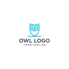 Elegant Owl Logo Design for Education and Tech Brands