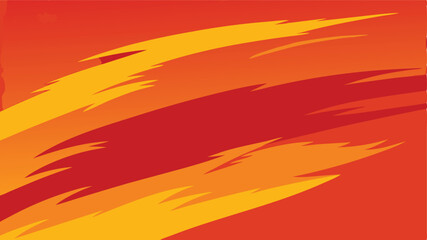 Abstract orange and red burst of energy with geometric lines in warm colorful tones