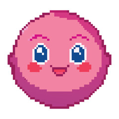 Pixel blushing face