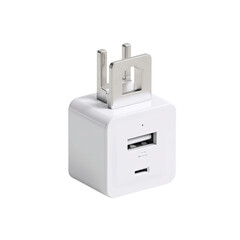 Compact Dual USB Wall Charger with UK Plug Adapter
