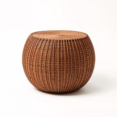 Modern architecture in Africa handmade round wicker stool

