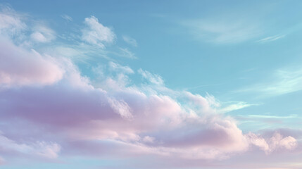 serene sky featuring soft gradients transitioning from ultrabright blue to light purple creating clean background