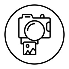 Instant Camera Vector Icons