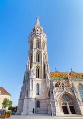 Obraz premium Matthias church in Budapest old town in Hungary