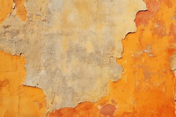 Obraz premium Adobe Background. Aged Wall Texture in Bright Orange, Perfect for Architecture Art