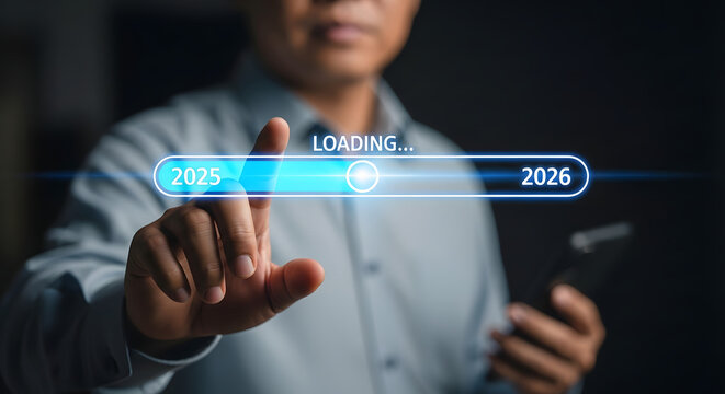 Futuristic Loading Bar for 2025-2026