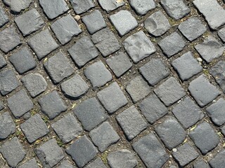 Cobbled stone walkway in Europe