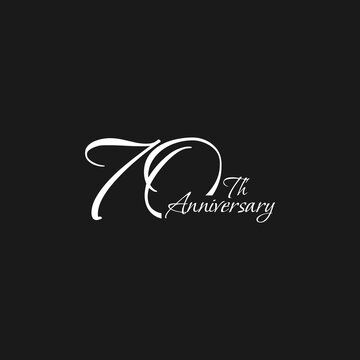 anniversary logo design, 70th anniversary, symbol, icon, party, logo design for 70th anniversary, vector, success, illustration, birthday, symbol, background, year, congratulations, greeting, invitati