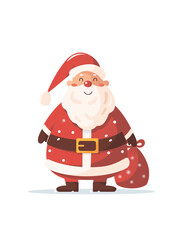 Santa Claus illustration, Merry Christmas