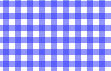 Blue and white plaid fabric with seamless checkered pattern design.