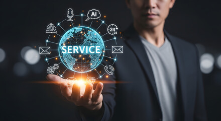 Worldwide Customer Service and Support Icons