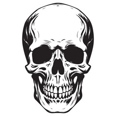 Creepy Halloween art with bones hand, skeleton hand