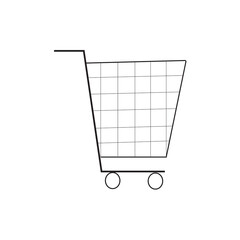 Shopping Cart Icon – Minimal Line Style