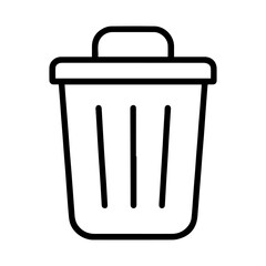 trash can line icon on white background vector
Vector icon urbanism on white background