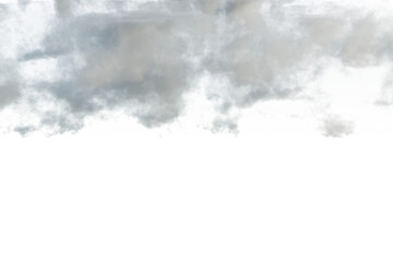 panoramic shot captures a hazy, overcast sky above a dark, silhouetted landscape.  The sky shows subtle variations in cloud density and a hint of muted color. The bottom of the image is a solid