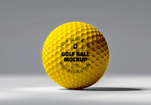 Premium Golf Ball Mockup