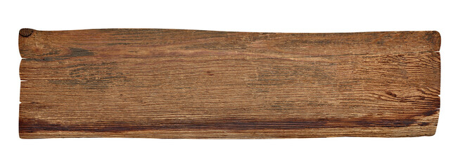 close up of a wooden sign background on white background
