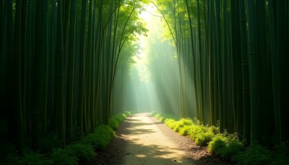 Obraz premium Zen's Whispering Path