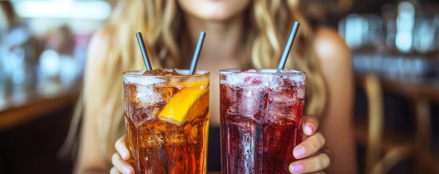 Women avoiding soft drinks and junk food, promoting healthier lifestyle choices by rejecting sugary and processed foods for a balanced diet., Generative AI