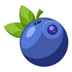 Stylized Blueberry Fruit Illustration for Packaging