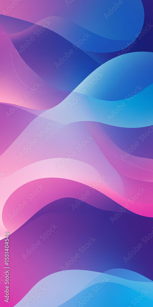 Canvas Prints abstract wavy background. fluid. flat style. blue and purple gradient. waves with translucent effect