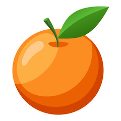 Minimalist Peeled Mandarin Segment Icon for Citrus Designs