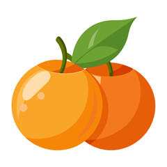 Minimalist Group of Clementines Icon for Healthy Snacks