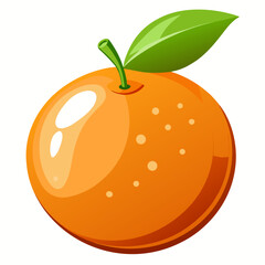 Minimalist Citrus Orange Icon for Juice and Vitamin C Concepts